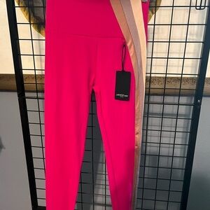 Lanston Sport Pink and Gold Women's Pants